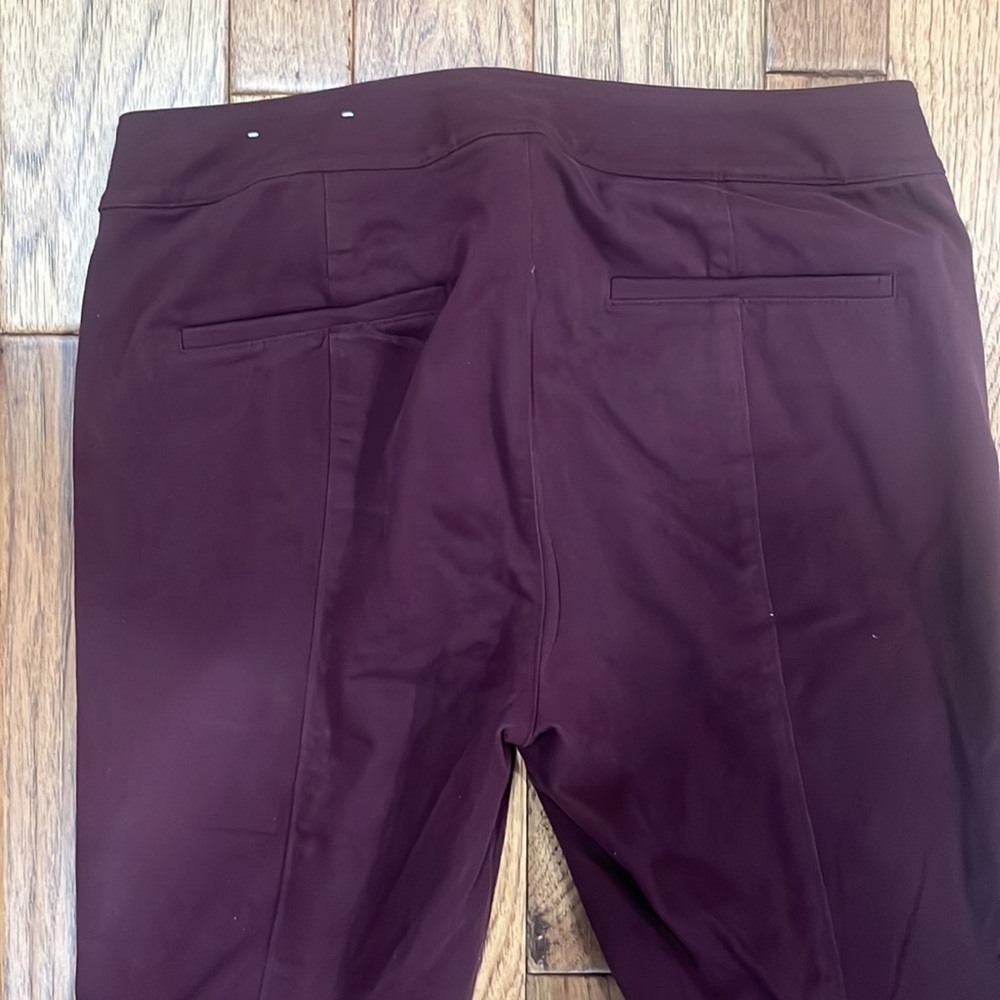 Maroon LOFT Skinny Ankle - Petite 4